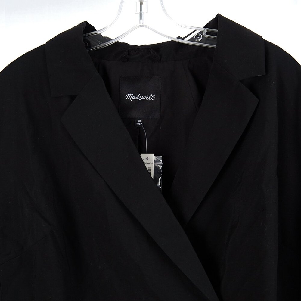Madewell The Plus Relaxed Blazer in Softdrape Women's 2X NWT - Picture 3 of 9